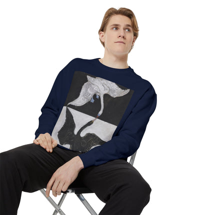 The Swan by Hilma af Klint Garment-Dyed Sweatshirt