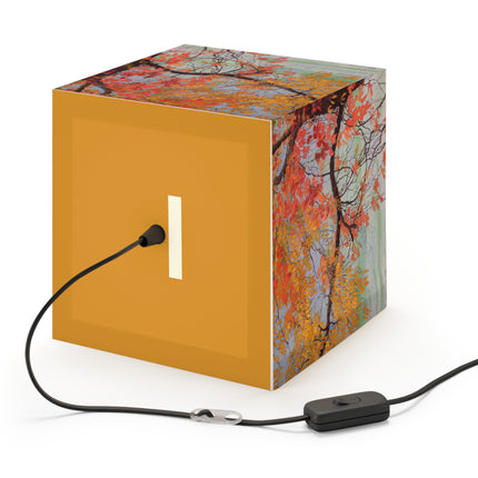 Autumn leaves by Edward Okuń Light Cube Lamp