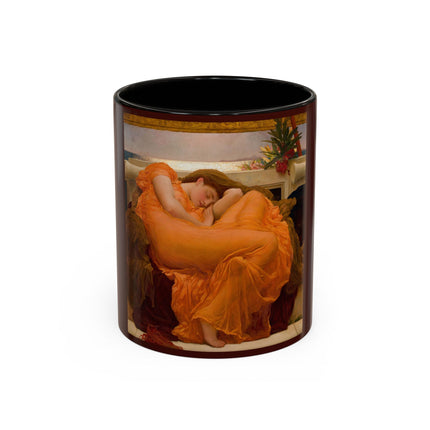 Flaming June by Frederic Leighton Colorful Mugs (11oz, 15oz)