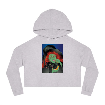 Mirror, Mirror A Witch's Touch Women’s Cropped Hooded Sweatshirt