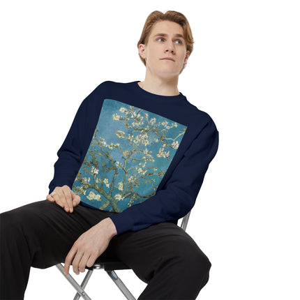 Almond Blossom by Vincent van Gogh Unisex Garment-Dyed Sweatshirt