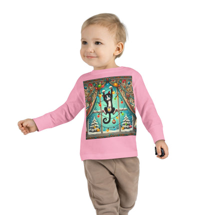 Mischief in Tinselland Toddler Long Sleeve Tee