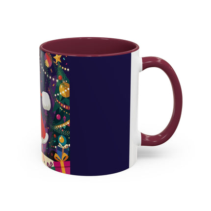 🎄❄️ The Christmas Snowball Dance Colorful Mug – Whimsical Holiday Fashion Fantasy