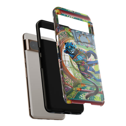 Cyber Panther's Hunt Phone Cases