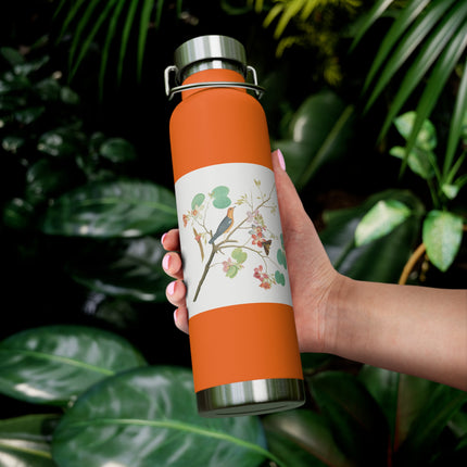 Orange-Headed Ground Thrush by Shaikh Zain al–Din Copper Vacuum Insulated Bottle, 22oz