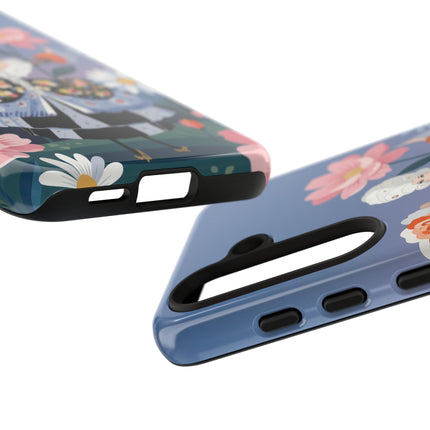 🌸🎀 The Grand Floral Promenade Phone Case – Art Deco Fashion Fantasy