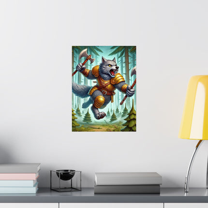 🐾⚔️ Wolverine Vanguard Matte Vertical Poster – Courage, Power & Untamed Adventure