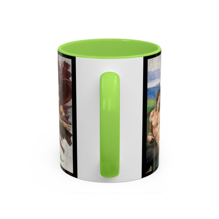 The Creation of Adam by Michelangelo Buonarroti Colorful Mugs (11oz, 15oz)