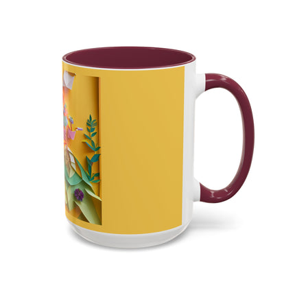 Origami Bicycle Colorful Mugs (11oz, 15oz)