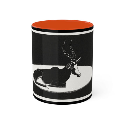 “Goat” (“Blesbok”) by Samuel Jessurun de Mesquita Colorful Mugs, 11oz