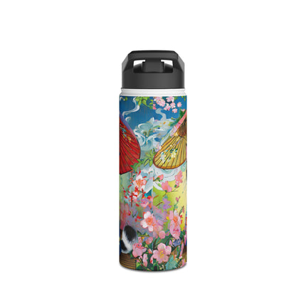 Kimono Kitties Stainless Steel Water Bottle