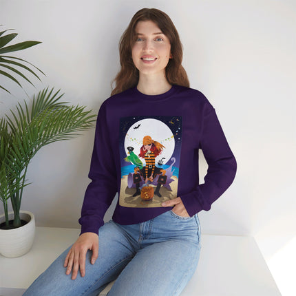 Moonlit Pirate Halloween Unisex Heavy Blend™ Crewneck Sweatshirt