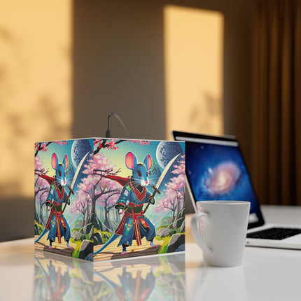 Cyber Samurai Rat Light Cube Lamp