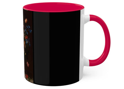 A Bouquet of Flowers by Clara Peeters Colorful Mugs, 11oz