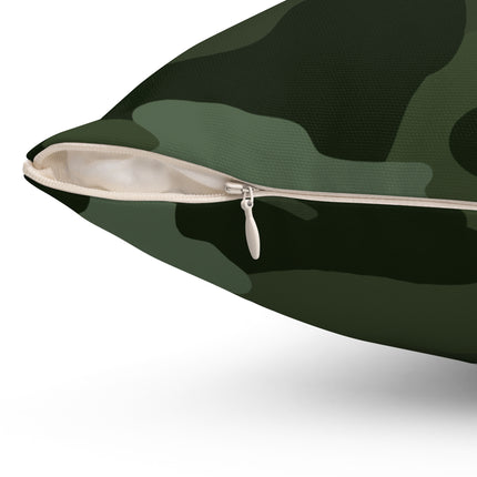 Classic Camouflage Print Spun Polyester Square Pillow