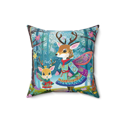Enchanted Encounter Spun Polyester Square Pillow