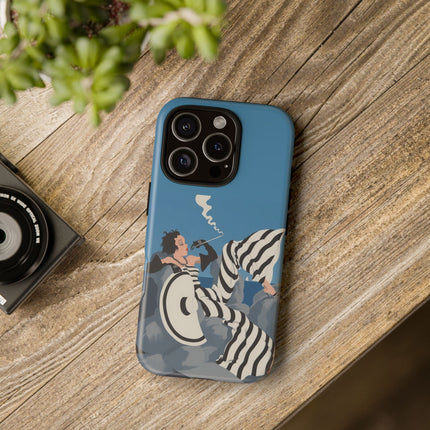 Art Deco Smoker Phone Case – Glamorous Lounging & Timeless Allure