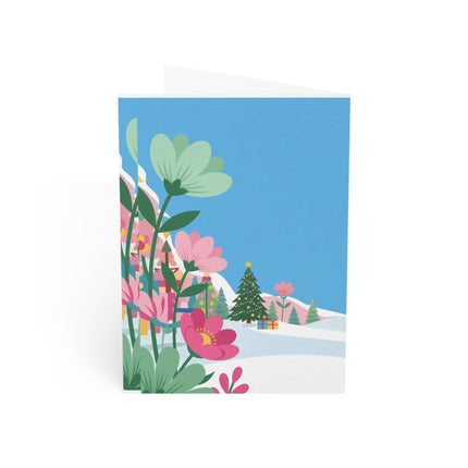 🐦🌸 The Lady Of The Christmas Songbird Greeting Card – Art Deco Holiday Charm