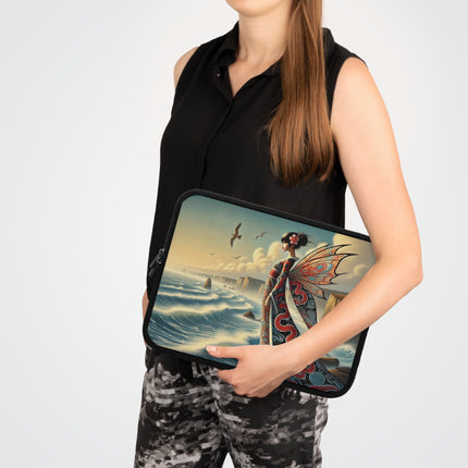 Coastal Fairy Laptop Sleeve – Serene Grace & Oceanic Magic