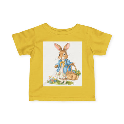 🐰🌼 The Little Spring Bunny Infant Fine Jersey Tee – Whimsical Woodland Charm