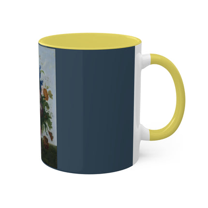 Bouquet of Flowers and a Nest by Sebastian Wegmayr Colorful Mugs, 11oz