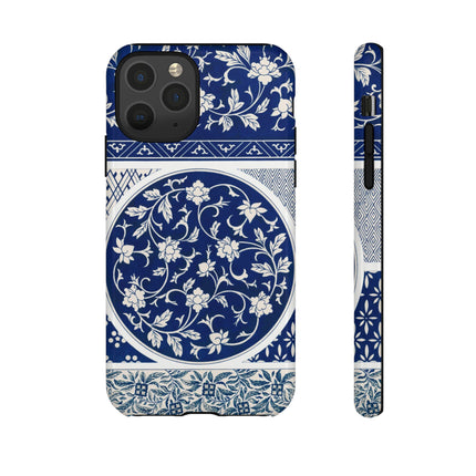Blue Flower Pattern by Owen Jones Phone Cases