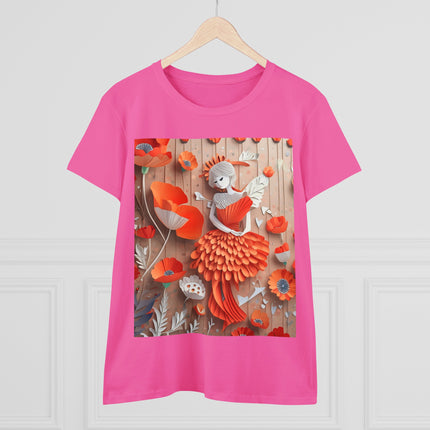 Poppy Fairy Women's Midweight Cotton Tee