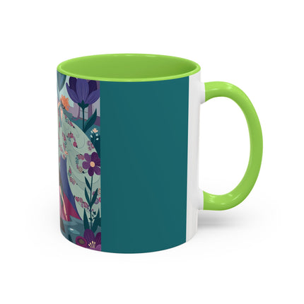 The Ladies Of The Secret Masquerade Colorful Mugs – Art Deco Floral Mystery