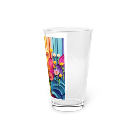 The Graceful Freesia Glass, 16oz