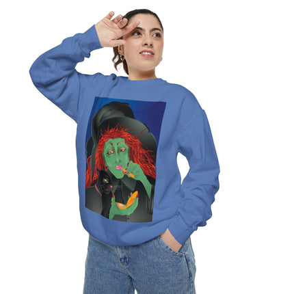 Mirror, Mirror A Witch's Touch Unisex Garment-Dyed Sweatshirt