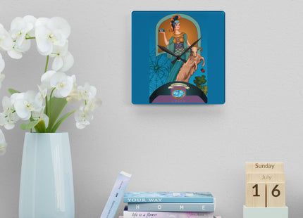 March & Aquamarine Zodiac Acrylic Wall Clock