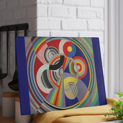 Rythme No. 1 by Robert Delaunay Glass Cutting Board