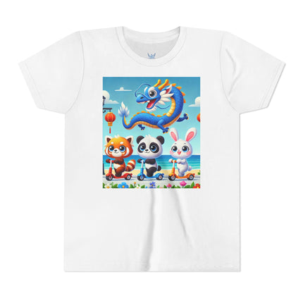 Seaside Scooter Friends Youth Short Sleeve Tee