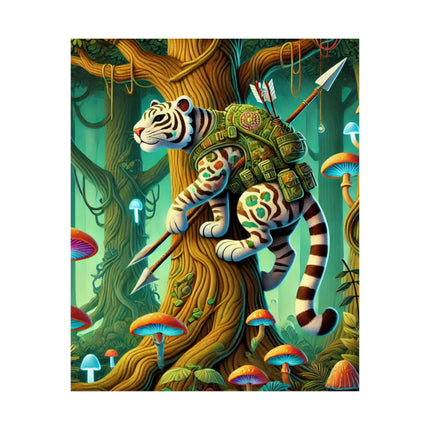 🐅🌿 Silent Stripes Matte Vertical Poster – Mystery, Stealth & Jungle Majesty