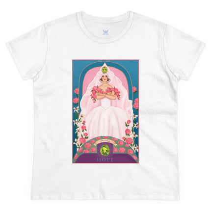 August & Peridot (from the Gem Series) by Sofia Chiostri Women's Midweight Cotton Tee