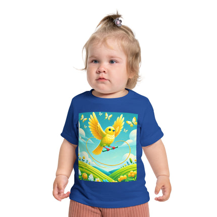 Canary Jumping Rope Baby T-Shirt – A Little Burst of Sunshine