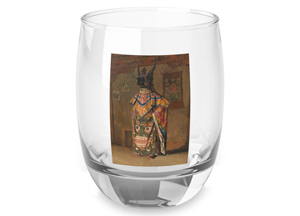 A Buddhist Lama at a Feast at Pemionchi Monastery by Vasily Vereshchagin Whiskey Glass