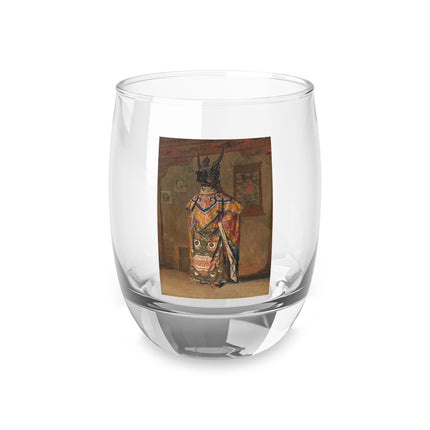 A Buddhist Lama at a Feast at Pemionchi Monastery by Vasily Vereshchagin Whiskey Glass