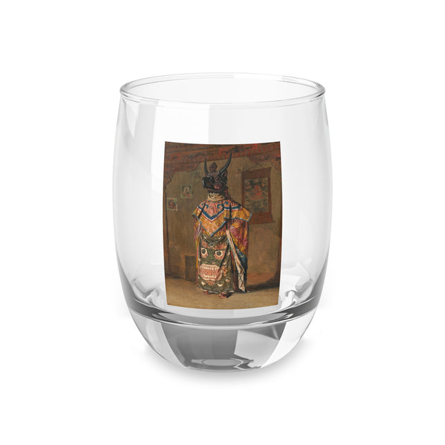 A Buddhist Lama at a Feast at Pemionchi Monastery by Vasily Vereshchagin Whiskey Glass