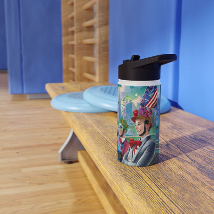 Cyber Punk Robots Stainless Steel Water Bottle