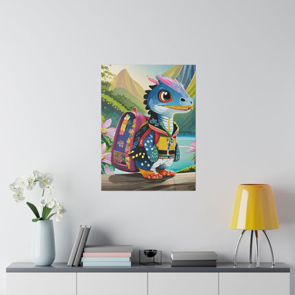 Baby Raptor Matte Canvas, Stretched, 0.75"