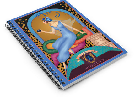 September & Sapphire (from the Gem Series) by Sofia Chiostri Spiral Notebook - Ruled Line