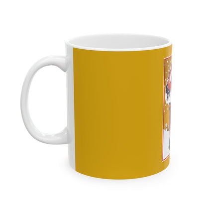 A Winter Stroll in Art Deco Splendor Ceramic Mug 11oz