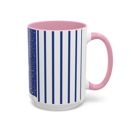 Snowman in Falling Snow Colorful Mugs (11oz, 15oz)