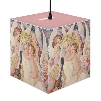 Madonna with Child Surrounded by Musical Angels Light Cube Lamp
