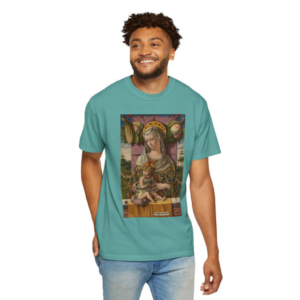 Madonna and Child by Carlo Crivelli Unisex Garment-Dyed T-shirt