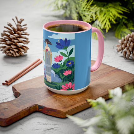 Garden Of New Beginnings Colorful Mugs – Art Deco Floral Elegance