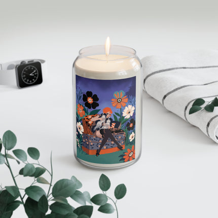 🧡🌙 The Lady Of The Midnight Garden Scented Soy Candle – Art Deco Floral Glamour