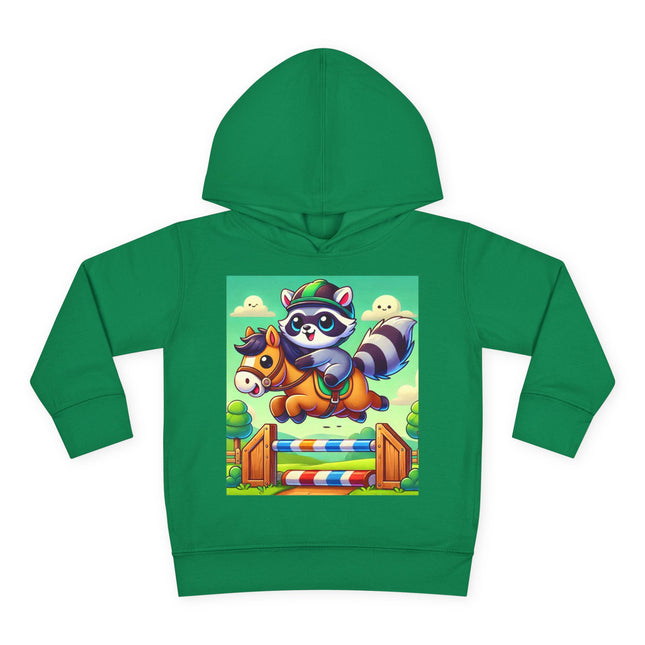 Raccoon Rider Toddler Pullover Fleece Hoodie