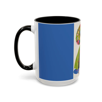 Lady with the Golden Fish Colorful Mugs – Whimsical Fashion & Playful Fantasy